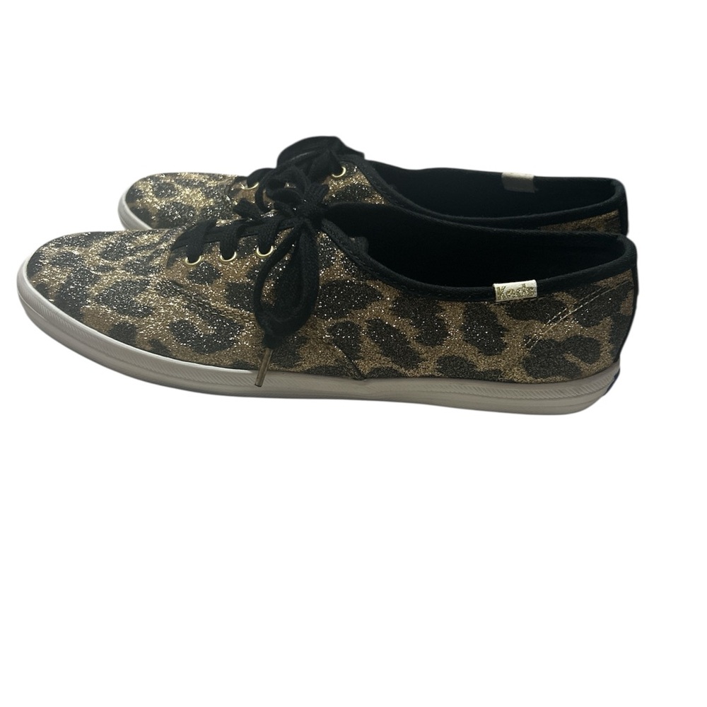 EUC Keds x Kate Spade New York Champion Glitter Leopard Sneakers Size 8